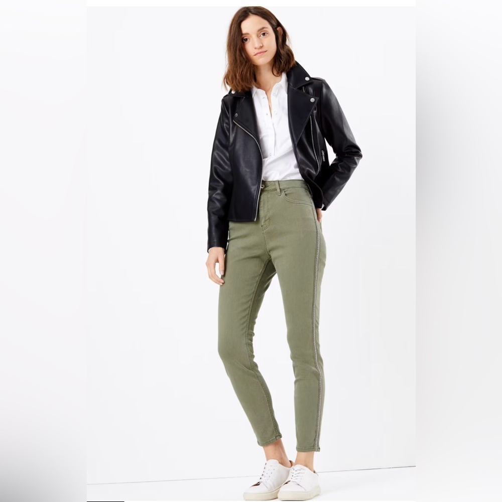 Marks & Spencers Women Carrie Bling High Waist Skinny jeans Sz 14.       19